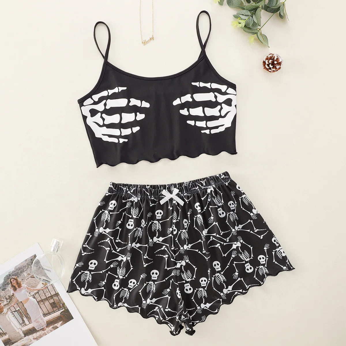 Sexy Nightwear Women Halloween Pajamas for Women for Summer Short Sleeve Pajamas Set Woman Pyjamas Set Women's Underwear Night