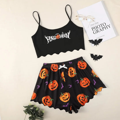 Sexy Nightwear Women Halloween Pajamas for Women for Summer Short Sleeve Pajamas Set Woman Pyjamas Set Women's Underwear Night