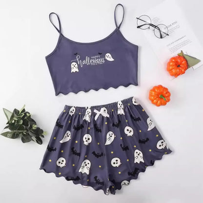 Sexy Nightwear Women Halloween Pajamas for Women for Summer Short Sleeve Pajamas Set Woman Pyjamas Set Women's Underwear Night