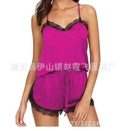 Women's Pajamas Sleepwear Home Clothes Wear for Women Sleep Nightwear Sexy Lingerie 2021 Nightie with Shorts Underwear Nightgown