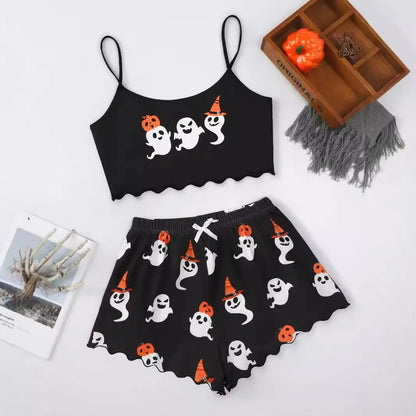 Sexy Nightwear Women Halloween Pajamas for Women for Summer Short Sleeve Pajamas Set Woman Pyjamas Set Women's Underwear Night