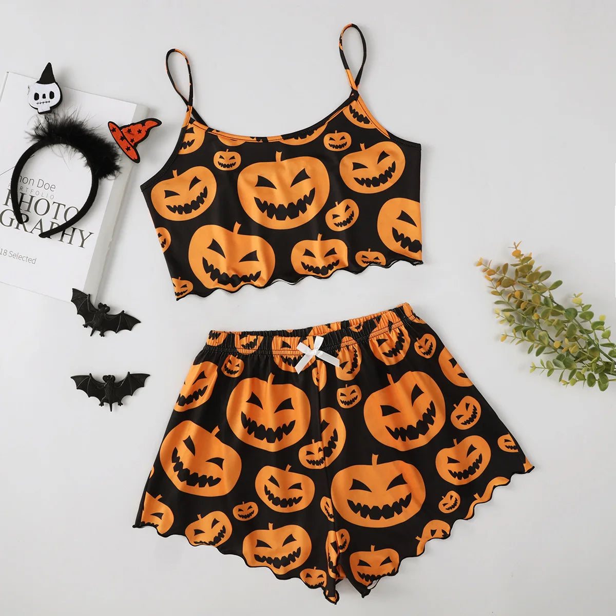 Sexy Nightwear Women Halloween Pajamas for Women for Summer Short Sleeve Pajamas Set Woman Pyjamas Set Women's Underwear Night